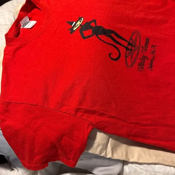 Vintage 90s Salem Massachusetts Witchy Women T Shirt Medium - Picture 10 of 12